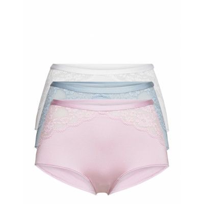 Brief 3 Pack Class High Iris Lingerie Panties Hipsters/boyshorts Multi/mönstrad Lindex