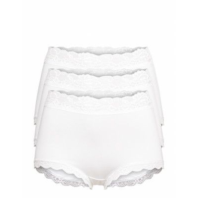 Lindex Brief 3 Pack Emelie Lace High Vit