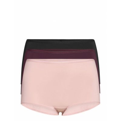 Brief 3 Pack Polly Boxer Midi Lingerie Panties Hipsters/boyshorts Rosa Lindex