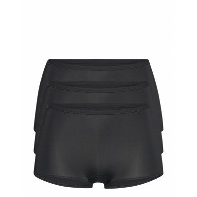 Brief 3 Pack Polly Boxer Midi *Villkorat Erbjudande Lingerie Panties Hipsters/boyshorts Svart Lindex