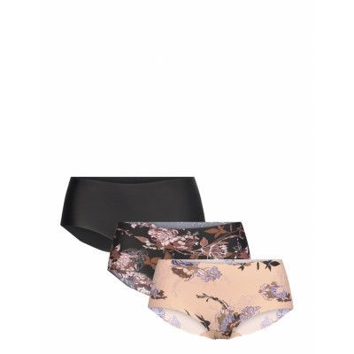 Brief 3 Pack Reg Invisbile Pri Lingerie Panties Hipsters/boyshorts Svart Lindex