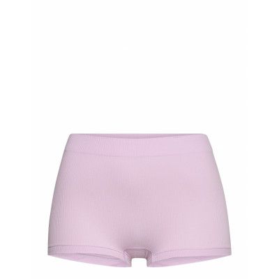 Brief Boxer Midi Seamless Rib Lingerie Panties Hipsters/boyshorts Lila Lindex
