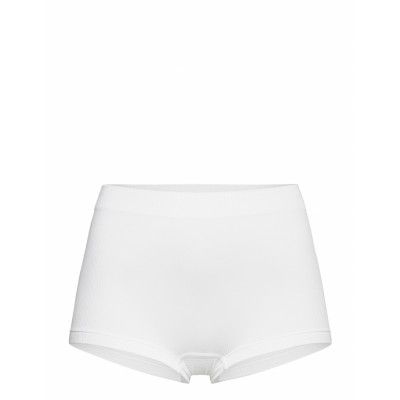 Brief Boxer Midi Seamless Rib Lingerie Panties Hipsters/boyshorts Vit *Villkorat Erbjudande Lindex