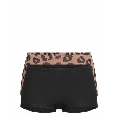 Brief Carin Boxer High 2 Pack Lingerie Panties Hipsters/boyshorts Brun Lindex