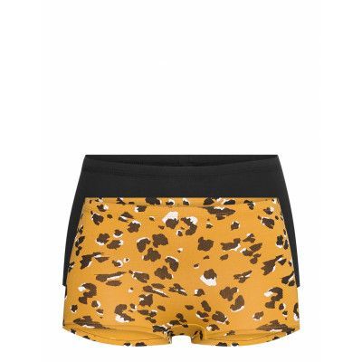 Brief Carin Boxer High 2 Pack Lingerie Panties Hipsters/boyshorts Svart Lindex