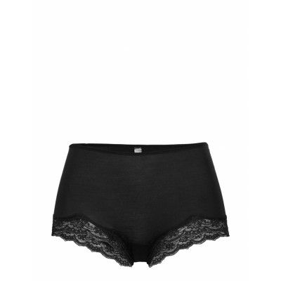 Brief Eva Tencel Boxer Regula Lingerie Panties Hipsters/boyshorts Svart Lindex