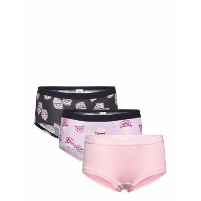 Brief Hipster 3 Pack Aop Night & Underwear Underwear Panties Multi/patterned Lindex