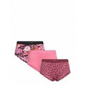 Brief Hipster 3 Pack Aop *Villkorat Erbjudande Night & Underwear Underwear Panties Rosa Lindex