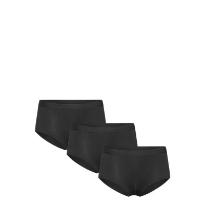 Lindex Brief Hipster 3 Pack Solid Svart
