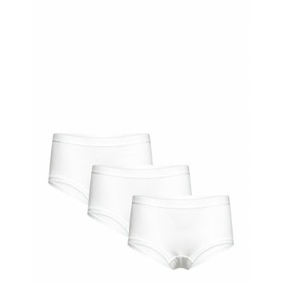 Brief Hipster 3 Pack Solid *Villkorat Erbjudande Night & Underwear Underwear Panties Vit Lindex