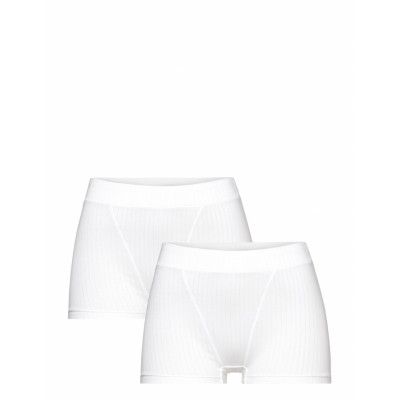 Brief Vera Boxer Midi High 2P Hipstertrosa Underkläder Vit Lindex