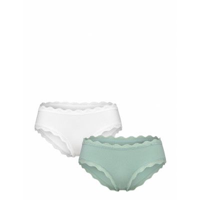 Cali - 2Pp Hipster_Classic Trosa Brief Tanga Grön Dorina
