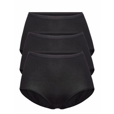 Decoy Decoy Maxi Brief, 3-Pack Gots Svart