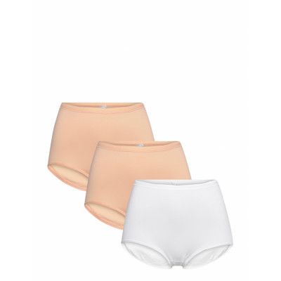 Decoy Maxi Brief, 3-Pack Gots *Villkorat Erbjudande Lingerie Panties Hipsters/boyshorts Vit Decoy