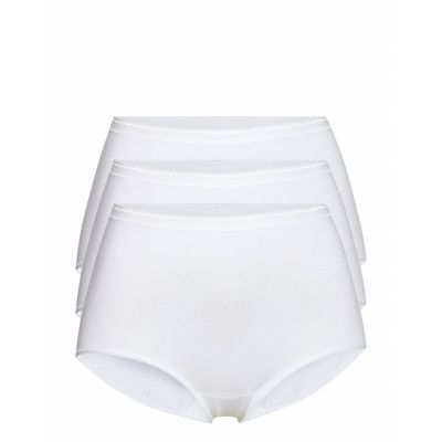 Decoy Maxi Brief, 3-Pack Gots *Villkorat Erbjudande Lingerie Panties Hipsters/boyshorts Vit Decoy