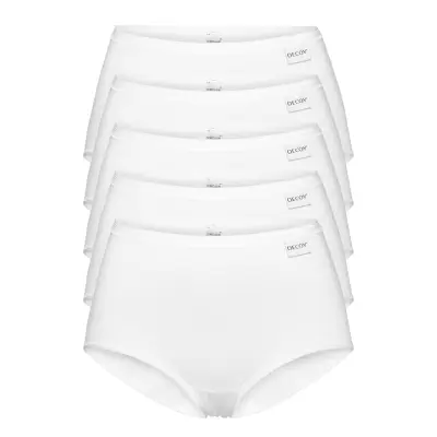 Decoy Maxi Brief, 5-Pack Gots Lingerie Panties Hipsters/boyshorts Vit Decoy
