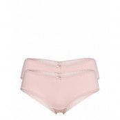 Double Pack: Brazilian Hipster Shorts Trimmed With Lace Trosa Brief Tanga Pink Esprit Bodywear Women
