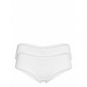 Double Pack: Brazilian Hipster Shorts Trimmed With Lace Trosa Brief Tanga White Esprit Bodywear Women