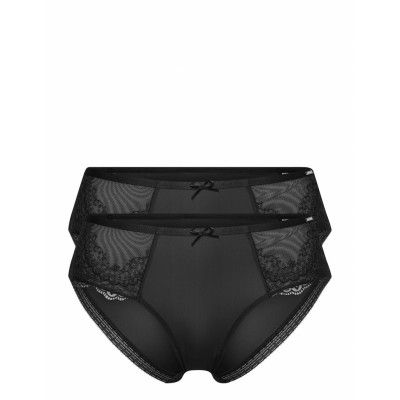 Elena-2Pp Core Hipster_Classic Lingerie Panties Hipsters/boyshorts Svart Dorina