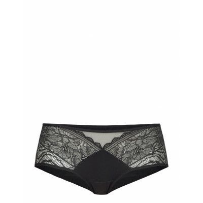 Floral Touch Covering Shorty Lingerie Panties Hipsters/boyshorts Svart CHANTELLE
