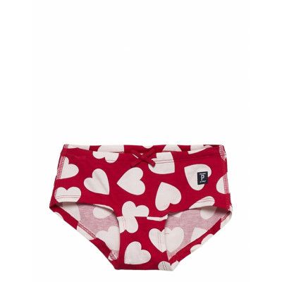 Girl Hipster Aop Preschool Night & Underwear Underwear Panties Röd Polarn O. Pyret