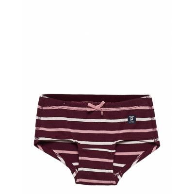 Girl Hipster Striped Preschool Night & Underwear Underwear Panties Röd Polarn O. Pyret