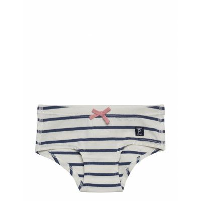 Girl Hipster Striped Preschool Night & Underwear Underwear Panties Blå Polarn O. Pyret