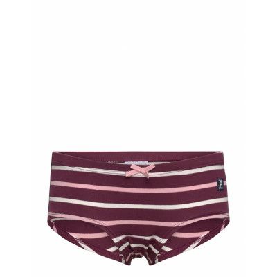 Girl Hipster Striped School Night & Underwear Underwear Panties Röd Polarn O. Pyret