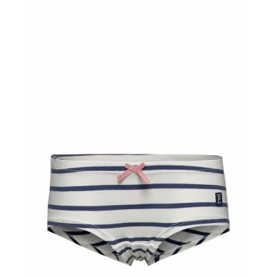 Girl Hipster Striped School Night & Underwear Underwear Panties Blå Polarn O. Pyret
