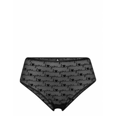 High Leg Tanga Lingerie Panties Hipsters/boyshorts Svart Calvin Klein