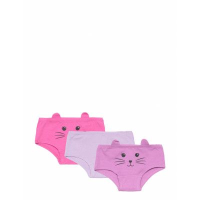 Hipster 3 Pack Face *Villkorat Erbjudande Night & Underwear Underwear Panties Rosa Lindex