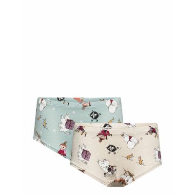 Hipster Moomin 2 Pack Night & Underwear Underwear Panties Beige Lindex