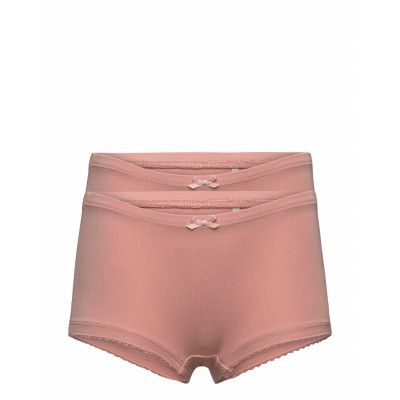 Hipsters 2-Pack - Bamboo Night & Underwear Underwear Underpants Pink Minymo