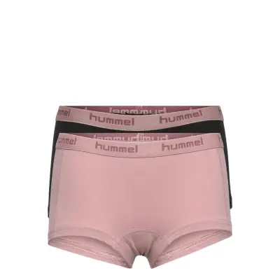 Hmlcarolina Hipsters 2-Pack Night & Underwear Underwear Panties Pink Hummel