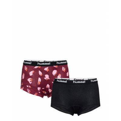 Hmlcarolina Hipsters 2-Pack *Villkorat Erbjudande Night & Underwear Underwear Panties Svart Hummel
