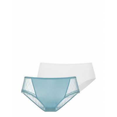 Imani-2Pp Hipster Classic Hipstertrosa Underkläder Grön Dorina