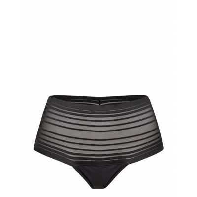 Invisible Hw String Stripe Mesh Lingerie Panties Hipsters/boyshorts Svart Hunkemöller