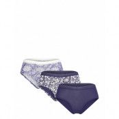 Etam Jackie Lace - 3 Shortys Blå