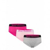 Juicy Couture Hipsters 3Pk Hanging Night & Underwear Underwear Panties Pink Juicy Couture