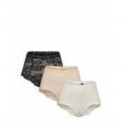 Lace Maxi 3-Pack *Villkorat Erbjudande Lingerie Panties High Waisted Panties Multi/mönstrad Missya
