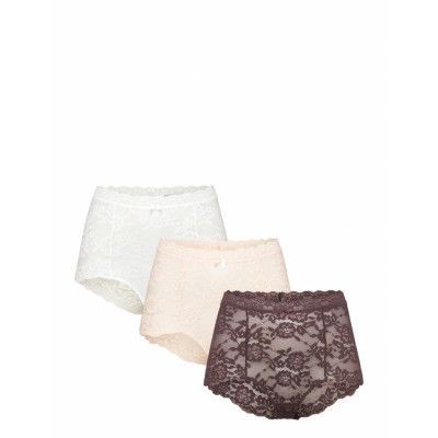Lace Maxi 3-Pack Hipstertrosa Underkläder Brown Missya