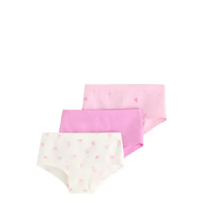 Lindex 3-Pack Hipster Briefs - Pink - 134/140