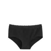 Lindex Panty Hipster Seamless With La - Black - 158/164