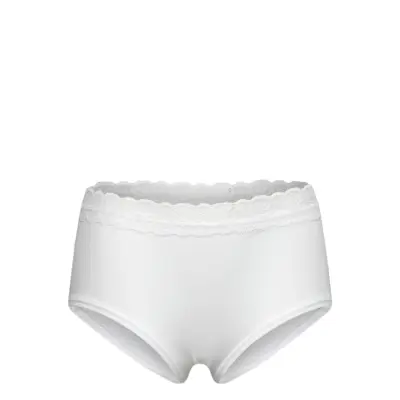 Lindex Panty Hipster Seamless With La - White - 170