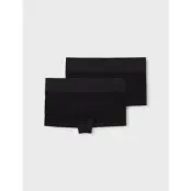 LMTD Nlfkailey Rib Hipster 2Pack Noos - Black - 158-164