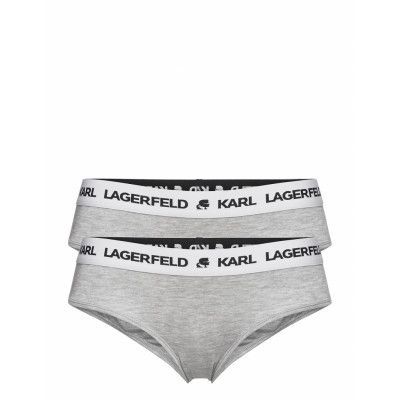 Logo Hipsters Set Lingerie Panties Hipsters/boyshorts Grå Karl Lagerfeld