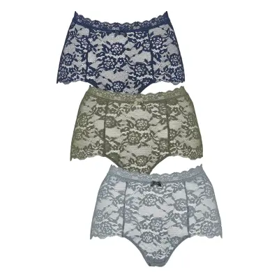 Missya Lace Maxi 3-Pack Marinblå