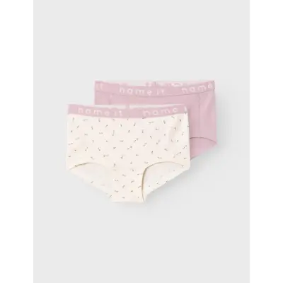 name it Nkfhipster 2P Buttercream Floral Noos - Pink - 134-140