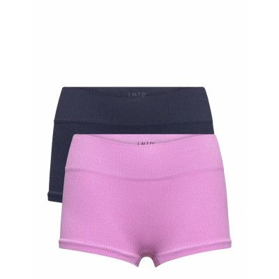 Nlfhailey Rib Hipster 2Pack Night & Underwear Underwear Panties Multi/mönstrad LMTD