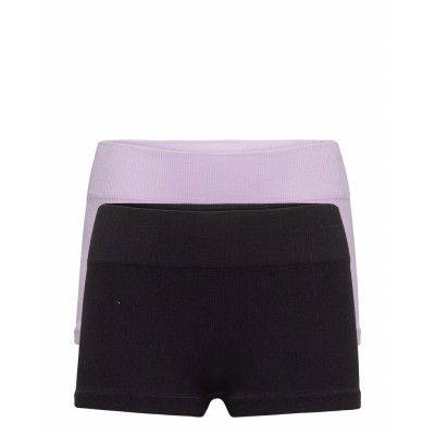 Nlfhailey Rib Hipster 2Pack Night & Underwear Underwear Panties Multi/mönstrad LMTD